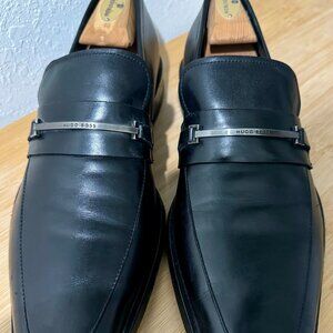 Black Hugo Boss Loafers, Size 9